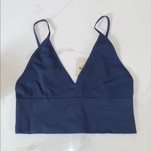 Free People Bralette (midnight blue)